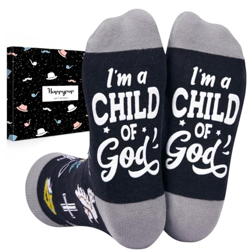 HAPPYPOP Christian Gifts - Religious Bible Socks, Faith Gifts Women Christian Easter Socks - color: Child of God