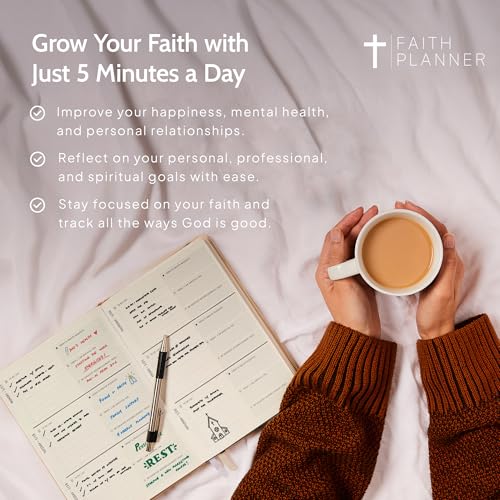 2026 Christian Planner & Prayer Journal | Strengthen Your Relationship with God and Better Navigate His Path for You | Daily Planner w/Bible Verses, Prayer Prompts, & Habit Tracking (Black) - color: Black