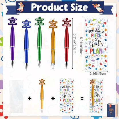MotiMind 25 Sets Catholic Religious Gifts Puzzle Ballpoint Pens