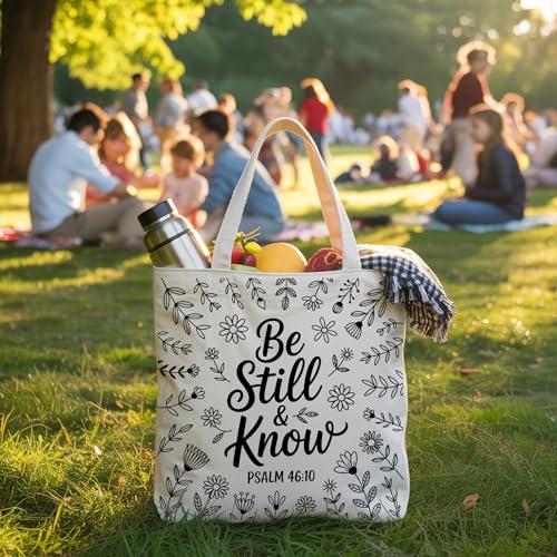 Bible Bags for Women, Christian Tote Bag, Gifts for Christian Women - color: Green