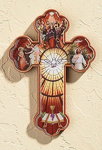 Catholic Acrylic Wall Cross, 4 1/2 Inch