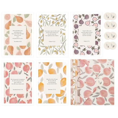 DIVERSEBEE Inspirational Christian Greeting Cards of Encouragement (Fruit) - color: Fruit