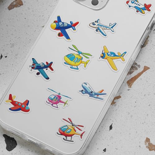 1000 Pieces Airplane Sticker Roll for Kids, 10 Styles Cartoon Stickers - style: Airplane