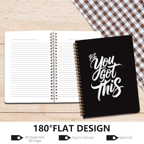 You Got This Spiral Notebook, Inspirational Notebooks for Women Men - color: You got this