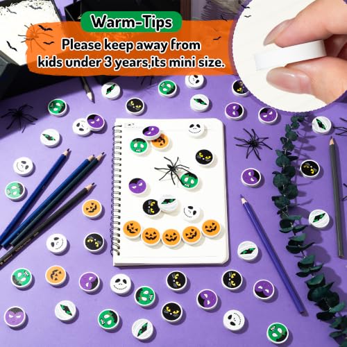 Halloween Character Mini Erasers Bulk, 60PCS Kid Student Party Favor - style: Halloween Character