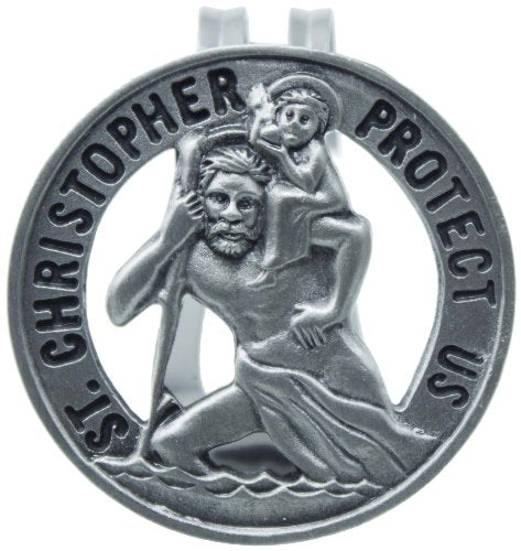 Cathedral Art (Abbey & CA Gift) Auto Visor Clip, St. Christopher - color: St. Christopher (Water)