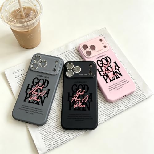 God Has A Plan Jeremiah 29:11 Phone Case for iPhone 15 - Pink - color: Pink, size: iPhone 15