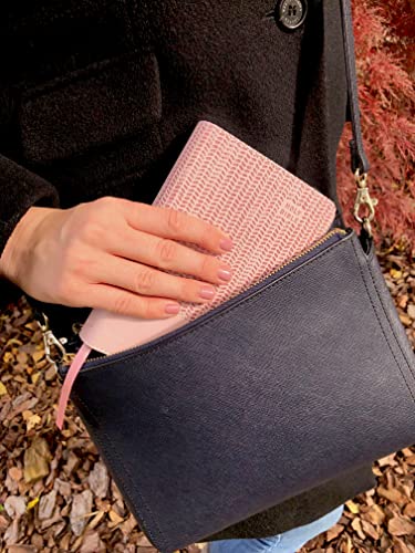 NIV, Reference Bible, Compact, Leathersoft, Pink, Red Letter, Comfort Print