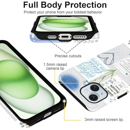 Cute Blue Jesus Christian Phone Case for iPhone 15 Plus 6.7'' - color: Blue, size: iPhone 15 Plus