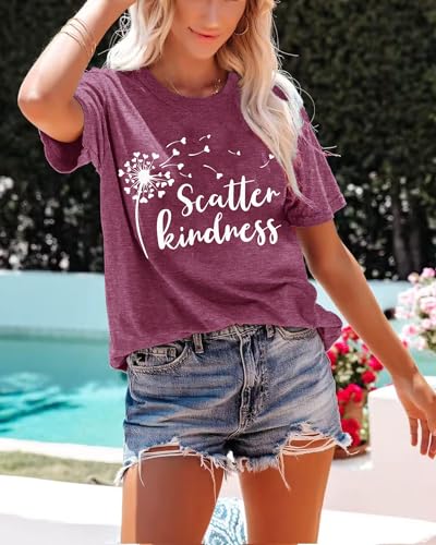Christian T Shirts for Women God Jesus Faith Graphic Tees - color: Purple-d, size: XX-Large