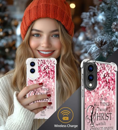 for Samsung Galaxy S25 Edge Case - Pink Bible Verses - color: Pink Bible Verses, size: Galaxy S25 Edge
