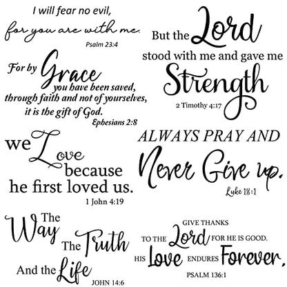 BBTO Bible Verse Stickers Peel & Stick,We Love Because He First Loved Us - style: We Love because He First Loved Us