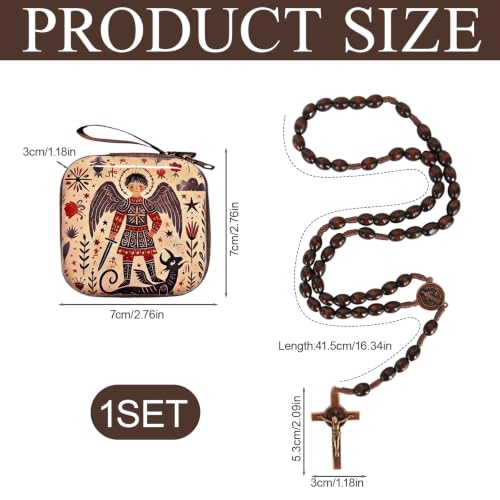 Catholic Rosary Beads, Rosarios Cross Pendant Decorative Prayer Box - color: Style-3