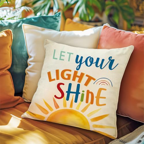 Fahrendom Inspirational Christian Decorative Throw Pillow Covers - color: Inspirational Christian