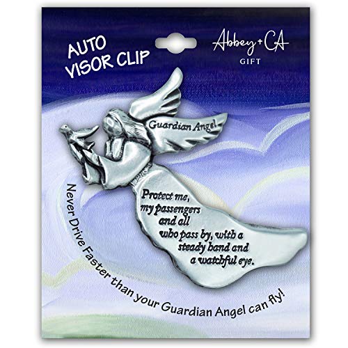 Cathedral Art (Abbey & CA Gift Guardian Angel Sun Visor Clip, Multicolored