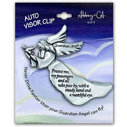Cathedral Art (Abbey & CA Gift Guardian Angel Sun Visor Clip, Multicolored
