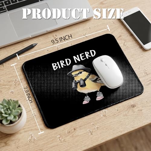 Bird Nerd Gifts Mouse Pad, Bird Lover Watcher Gifts, Funny Birding Wildlife Mouse Pad for Home Office Computer Laptop Desk Accessories, 9.5x7.9 Inch - color: Bird Lover