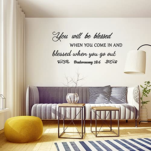 Christian Bible Verse Wall Decals, Living Room Scripture Wall Stickers