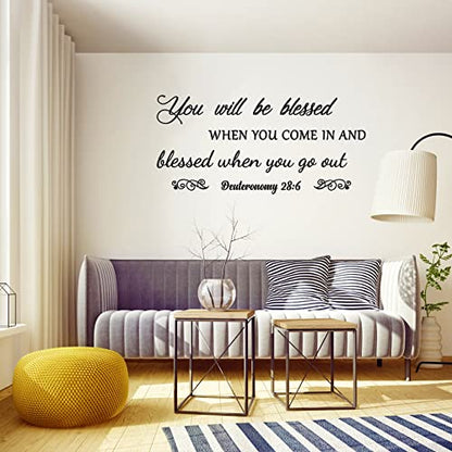 Christian Bible Verse Wall Decals, Living Room Scripture Wall Stickers