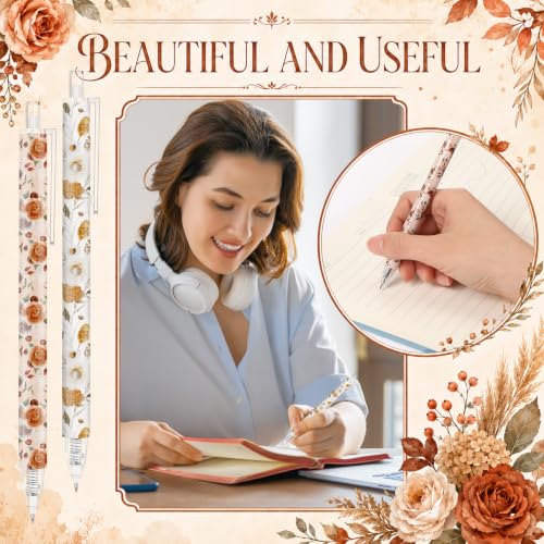 Jetec 120 Pcs Fall Ballpoint Pens Bulk Autumn Thanksgiving Party Supplies - style: Autumn