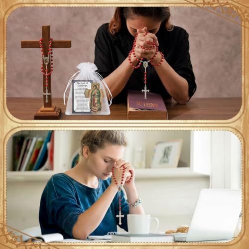 12 Set Our Lady of Guadalupe Catholic Gift Set Wooden Wall Cross