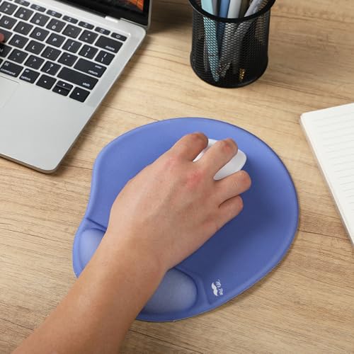 Mr. Pen- Ergonomic Mouse Pad with Wrist Rest - color: Dusky Blue-Purple