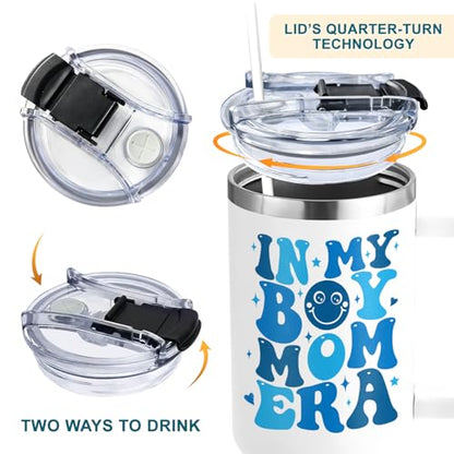 Boy Mom Gifts, Era - In My Boys Moms Era - Christmas, Birthday, Mothers Day Gifts For Boy Mom - Funny Tumbler 40oz With Handle - color: Boy Mom Gifts