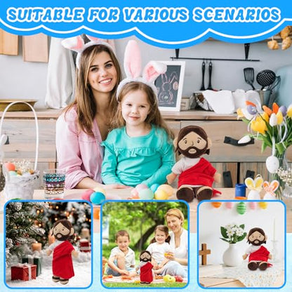 Yelakey Jesus Plush Doll, 11.8" Stuffed Plushie Religious Toy for Kids - color: 7inch/Red