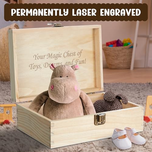 Personalized Time Capsule Box, Engraved Wooden Keepsake Box with Lid - style: 13. Time Capsule Designs
