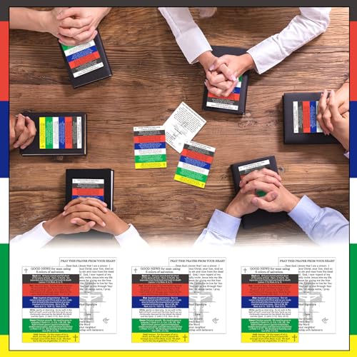 Zhanmai 200 Pcs Gospel Tracts Salvation Prayer Cards Plan of Salvation