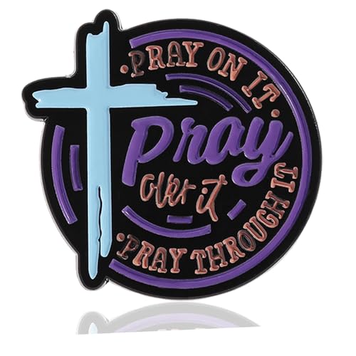 Christian Gifts Inspirational Bible Verse Prayer Brooch Pin Baptism Inspirational Gifts Catholic Gift Religious Jewelry
