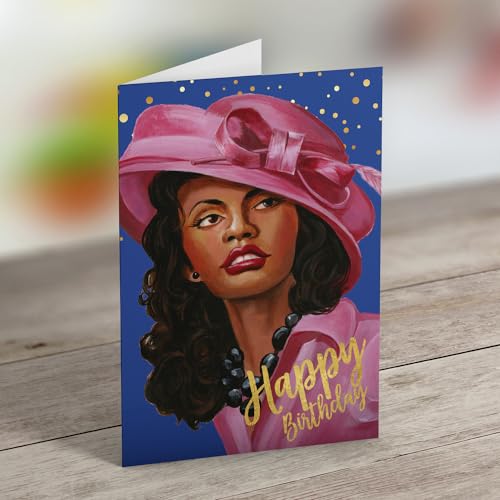 African American Birthday Cards Assortment Box – Set of 18 All Occasion Black Greeting Cards with Envelopes – Beautiful Black Women Designs – Premium Cardstock use for Mother's Day - style: Assortment 760