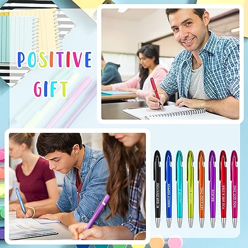 Lincia 100 Pcs Positive Theme Ballpoint Pens Bulk, Medium Point, Black Ink - style: Positive Theme