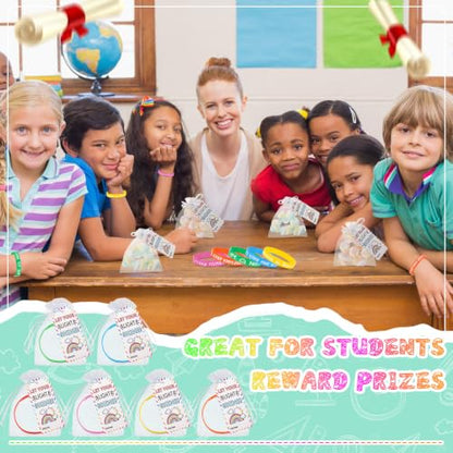 72 Pcs Motivational Silicone Wristbands, Back to School Gifts for Students