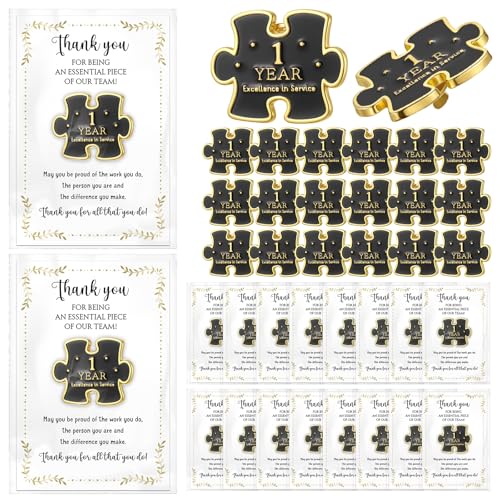 20 Set Year of Service Pin Employee Appreciation Gifts Bulk - style: 1 Year