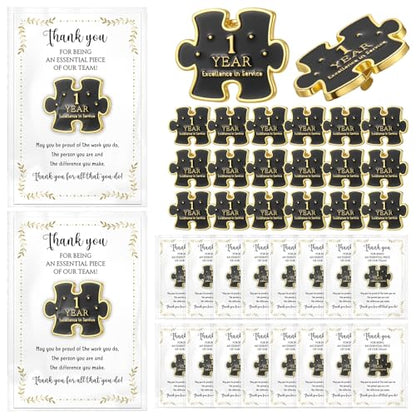 20 Set Year of Service Pin Employee Appreciation Gifts Bulk - style: 1 Year