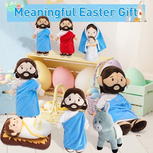 Baby Jesus Plush Doll, 12" Nativity Manger Scene Stuffed Religious Toy - color: 12inch/Baby Jesus for Nativity Scene