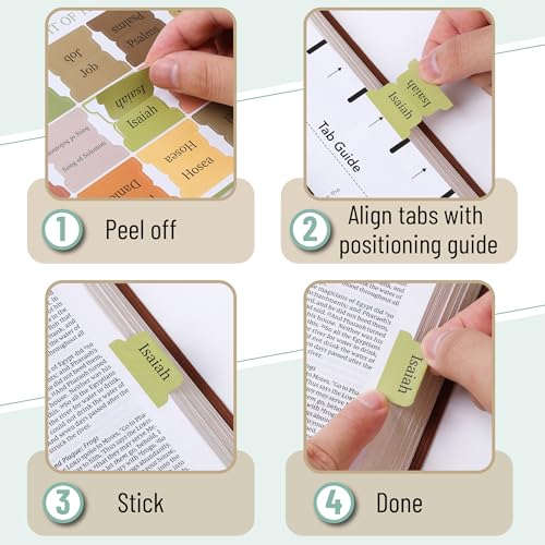 Mr. Pen- Bible Tabs, 75 Tabs, Boho Style - color: Boho 2