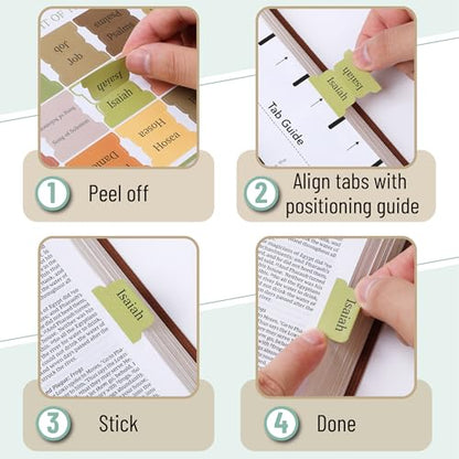 Mr. Pen- Bible Tabs, 75 Tabs, Boho Style - color: Boho 2