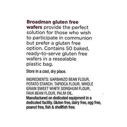 Broadman Plastic Communion Cup 1,000 Count and Gluten Free Wafer, 50 Count Value Bundle
