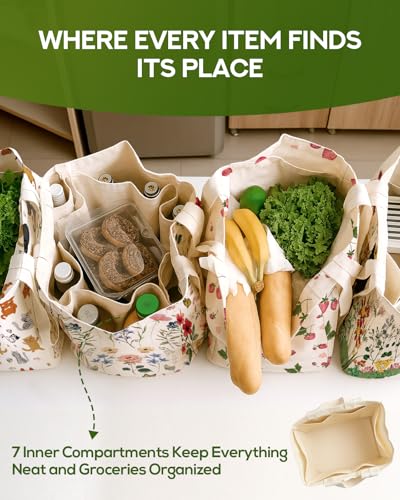 Miss Adola Cute Extra Large Canvas Grocery Tote Bag - color: Colorful Floral