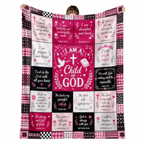 Christian Faith Blanket 50×60in Bible Verse Throw Blanket for Women - color: Christian Blanket-04