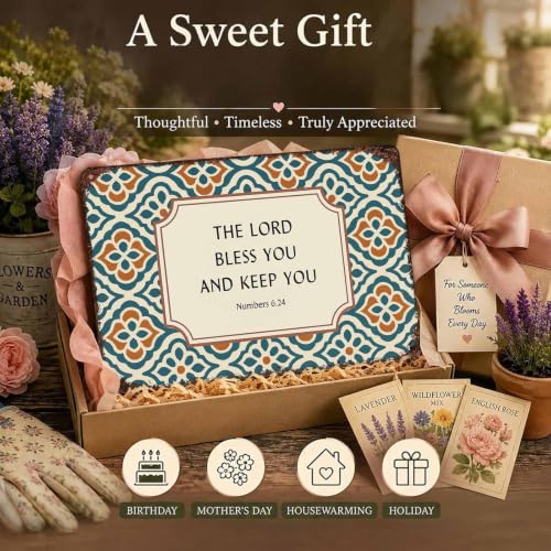 Bible Verse Blessing Quote Farmhouse Aluminum Metal Sign 8 x 12 Inch
