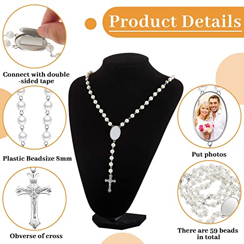 Taiyin Sublimation Blanks Rosary Beads Necklace Catholic Rosaries