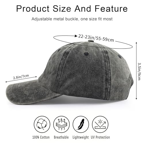 2PCS Dad and Mom EST 2026 Hats for Men Women, New Parents Gifts Cap - color: D-black
