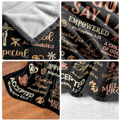 African American Christian Gifts for Women, Black Women Religious Gifts - color: African American Christian Gifts, size: 80"x60"
