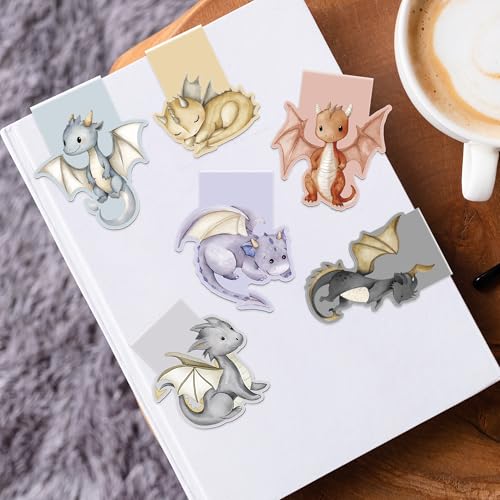 Cute Dragon Magnetic Bookmarks, Animal Book Marks for Young Readers - style: Cute Dragon