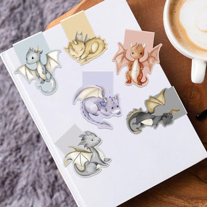 Cute Dragon Magnetic Bookmarks, Animal Book Marks for Young Readers - style: Cute Dragon
