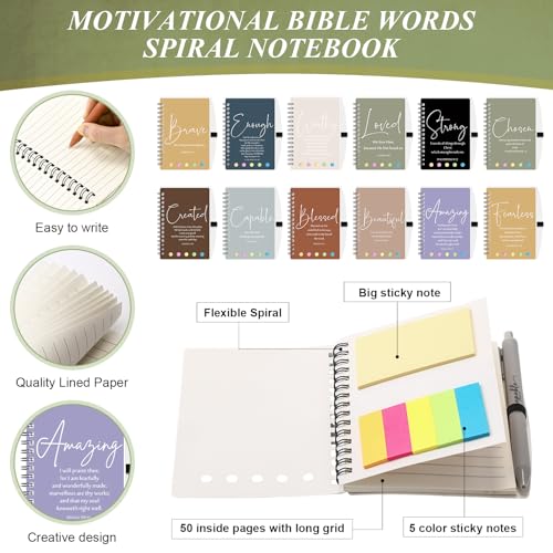 60 Sets Christian Gifts Bulk Prayer Journal, Pen, Dark Morandi, Classic - color: Dark Morandi, size: Classic