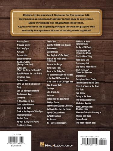 Folk Songs - Strum Together Collection | Sheet Music Songbook for Ukulele, Guitar, Mandolin, Banjo, Baritone Ukulele | 70 Classic Tunes with Chords and Lyrics for Beginner and Group Players